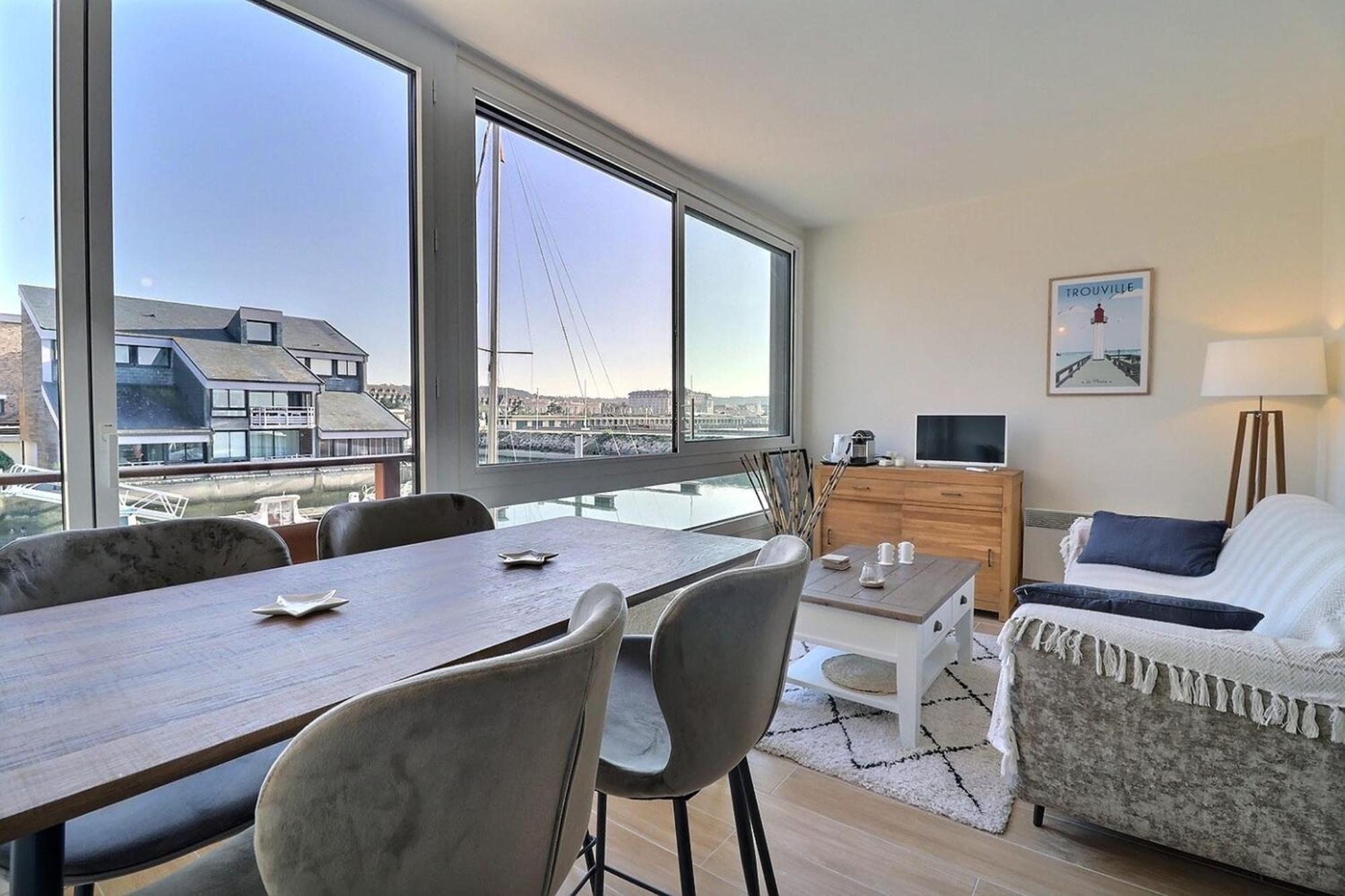 Sublime Apartment Facing The Port & Planches Deauville Ngoại thất bức ảnh